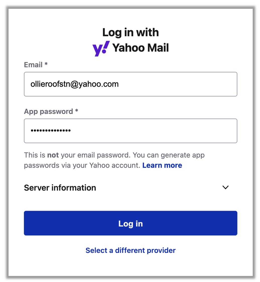 Yahoo Account