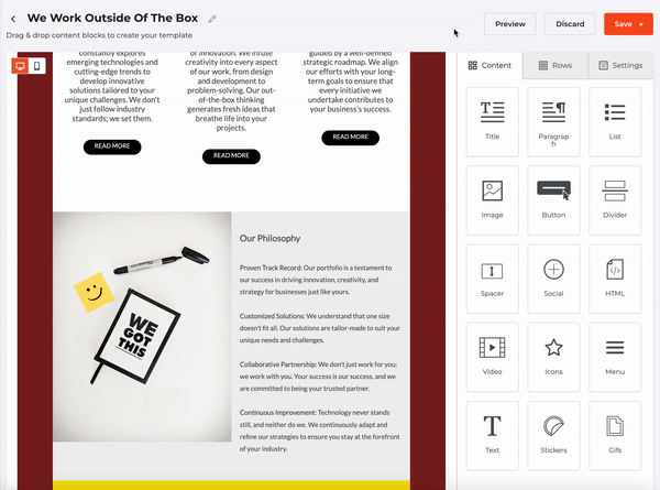 Adding Paragraphs and Lists to your Campaign – Thryv