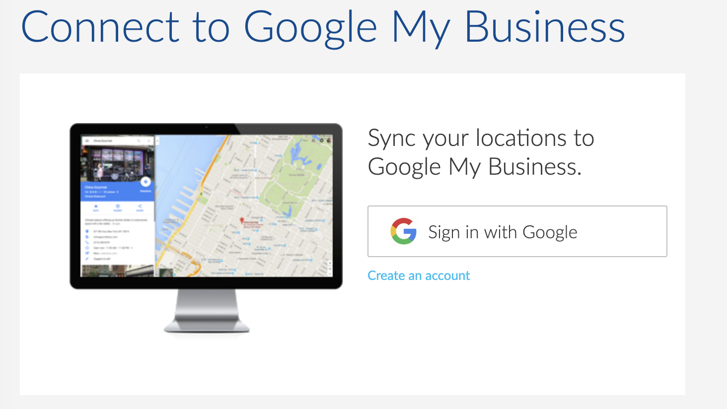 google my business listing