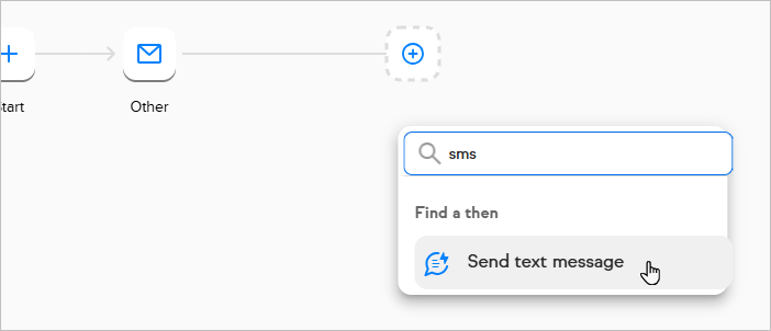The automation builder canvas showing an automation sequence with the Send HTTP Post action added. The action block is visible on the canvas as a step in the sequence.