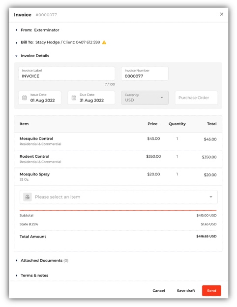 Create Invoices – Thryv